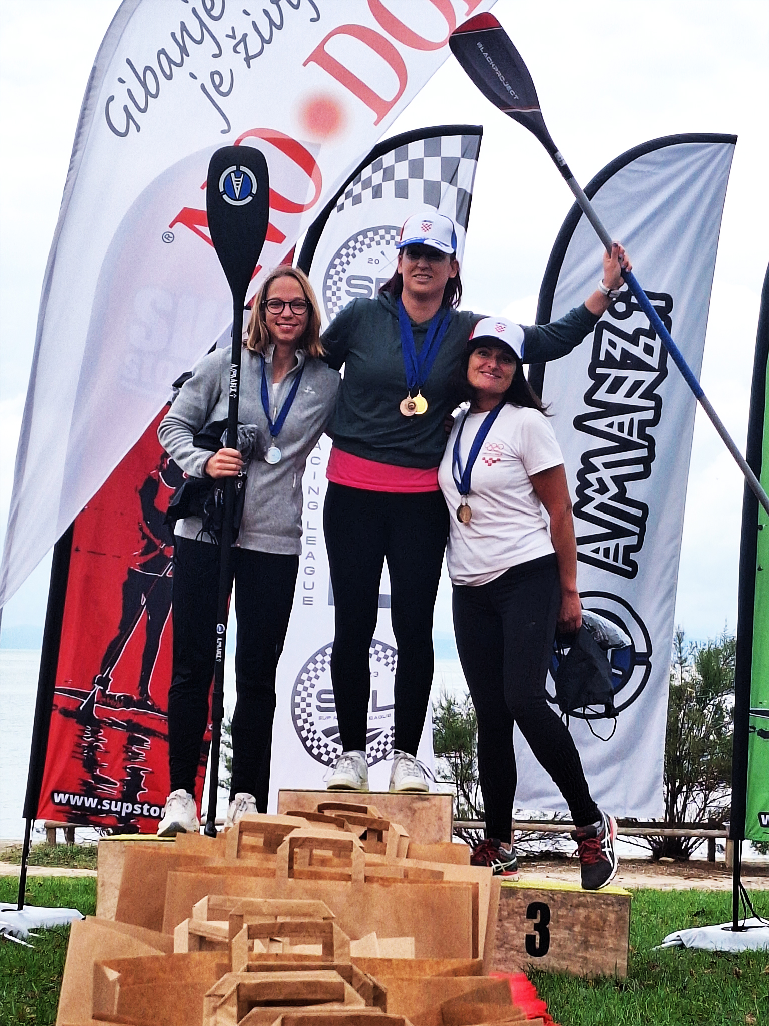 200m sprint race results at SRL-Sup Racing League World Cup: 1. Tamara Sparožić, 2. Gabrijela Bađun (Amanzi SUP Team / CRO), 3. Nata&scaron;a Cesar (VOP SUP Team / CRO)